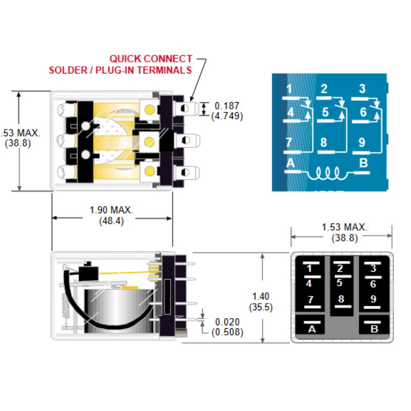 RELAY DC 24V 6123